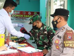 50 Anggota TNI Polri Donorkan Darahnya