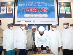 Saidi Mansyur Resmikan Aula Berlian di Desa Pesayangan Selatan
