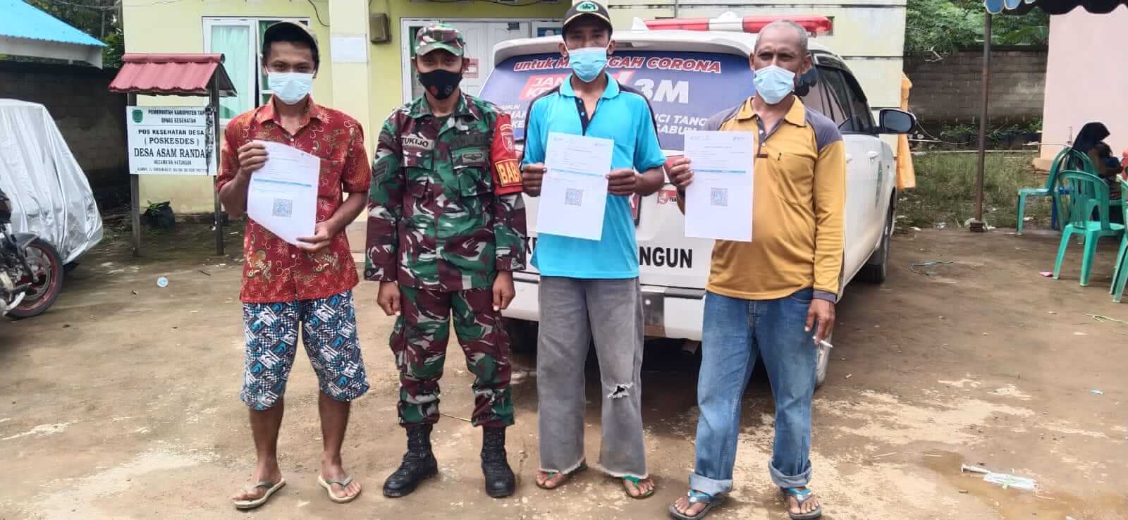Koramil Binuang Pantau Vaksinasi Kawasan Terpencil