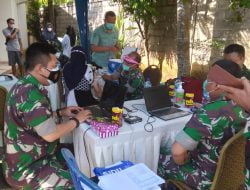 TNI Berikan Suport Terhadap Vaksinasi Di Binuang