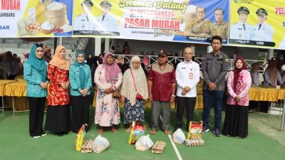 Pemkab Tapin Gelar Pasar Murah, Warga Antusias Sambut Bantuan di Tengah Tekanan Ekonomi