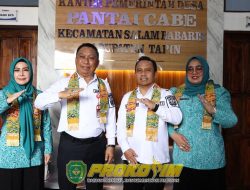 Bupati Tapin Resmikan Kantor Desa Pantai Cabe Sekaligus Syukuran 100 Hari Kerja