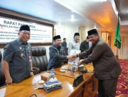 DPRD Tapin Gelar Rapat Paripurna Penyampaian Raperda Perubahan Pajak dan Retribusi Daerah